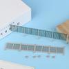 Защитный забор с колоннами масштаба H0 Модель для DIY Строительство забора Стена Песочный стол Железнодорожная сцена Диорама Набор
