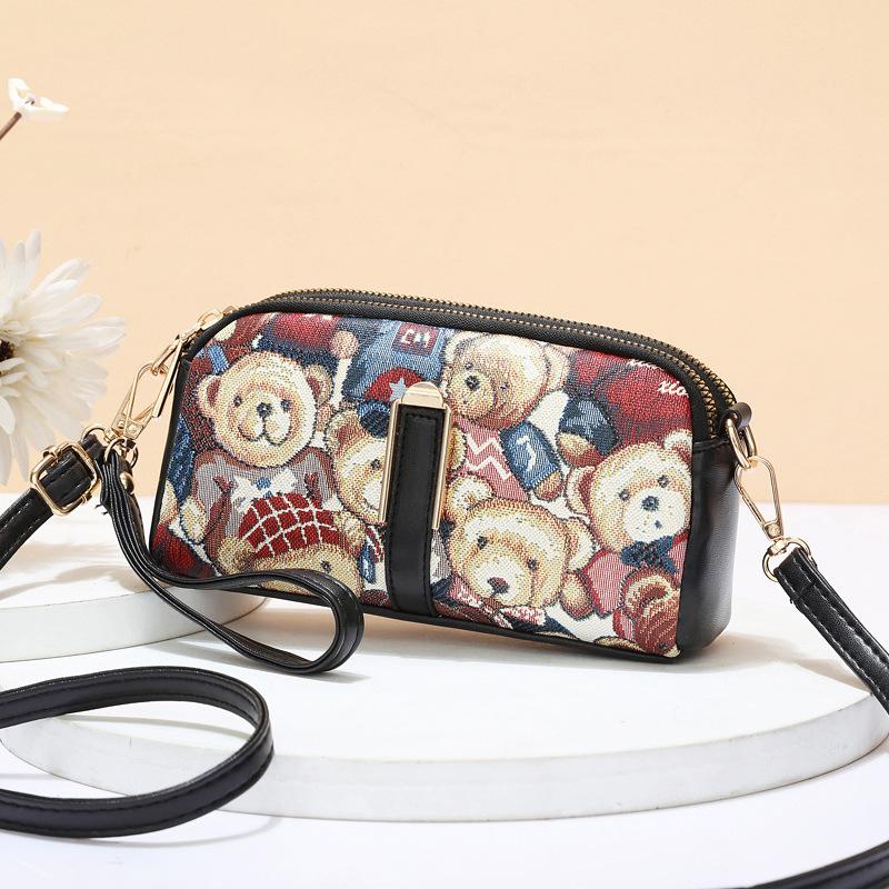 Women Hand Bag Danny Bear Female Bag Mobile Phone Coin Purse Crossbody Bag