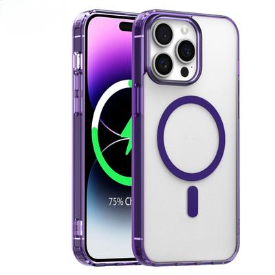 Подходит для чехла для мобильного телефона IPhone15ProMax, чувствительный к коже, с магнитной адсорбцией, Apple 14 прозрачный 13 акриловый защитный чехол