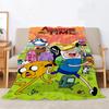 Adventures Time Thick Blankets for Winter Blanket Bed Knitted Plaid Home and Decoration Microfiber Bedding Beach Towel Throw Nap