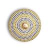 Mosaic Crafted Concentric Circle Pattern Glass Ceiling Light | Multicolour