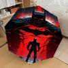 1PC Warner Batman Red Automatic Open/Close Umbrella with Windproof, 80-Rib Sturdy Canopy, Durable Ribs1297A