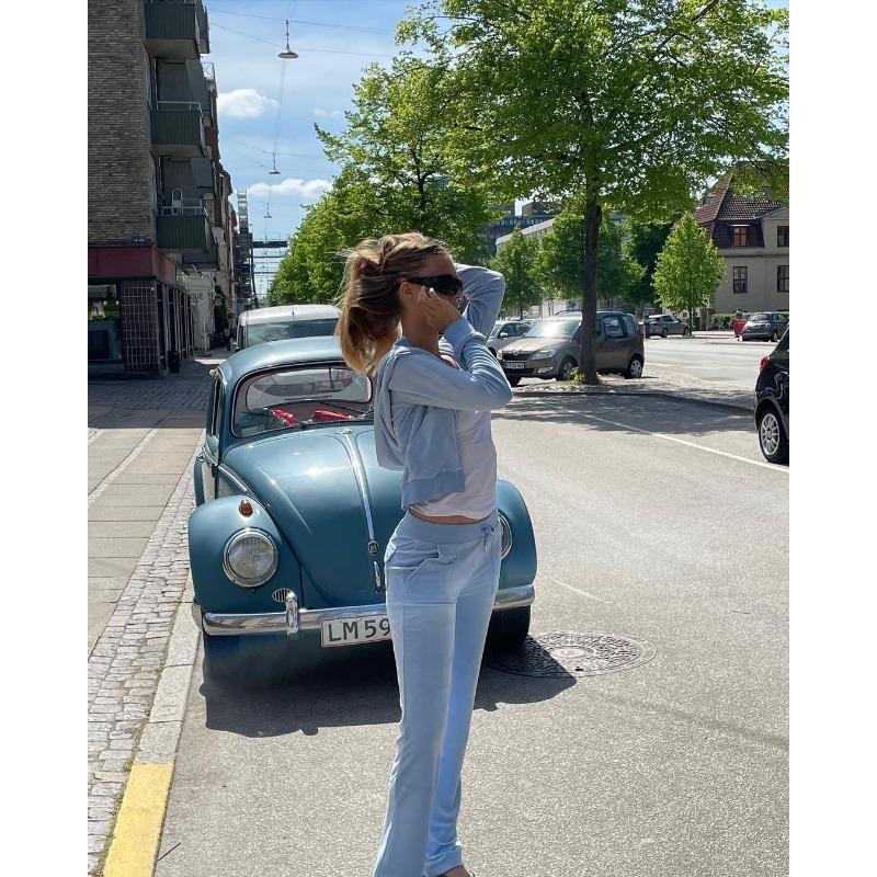 Ladies' Sports and Leisure Gold Velvet Set