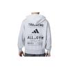 adidas Повседневная мужская толстовка с капюшоном и принтом сзади, серая IS7104