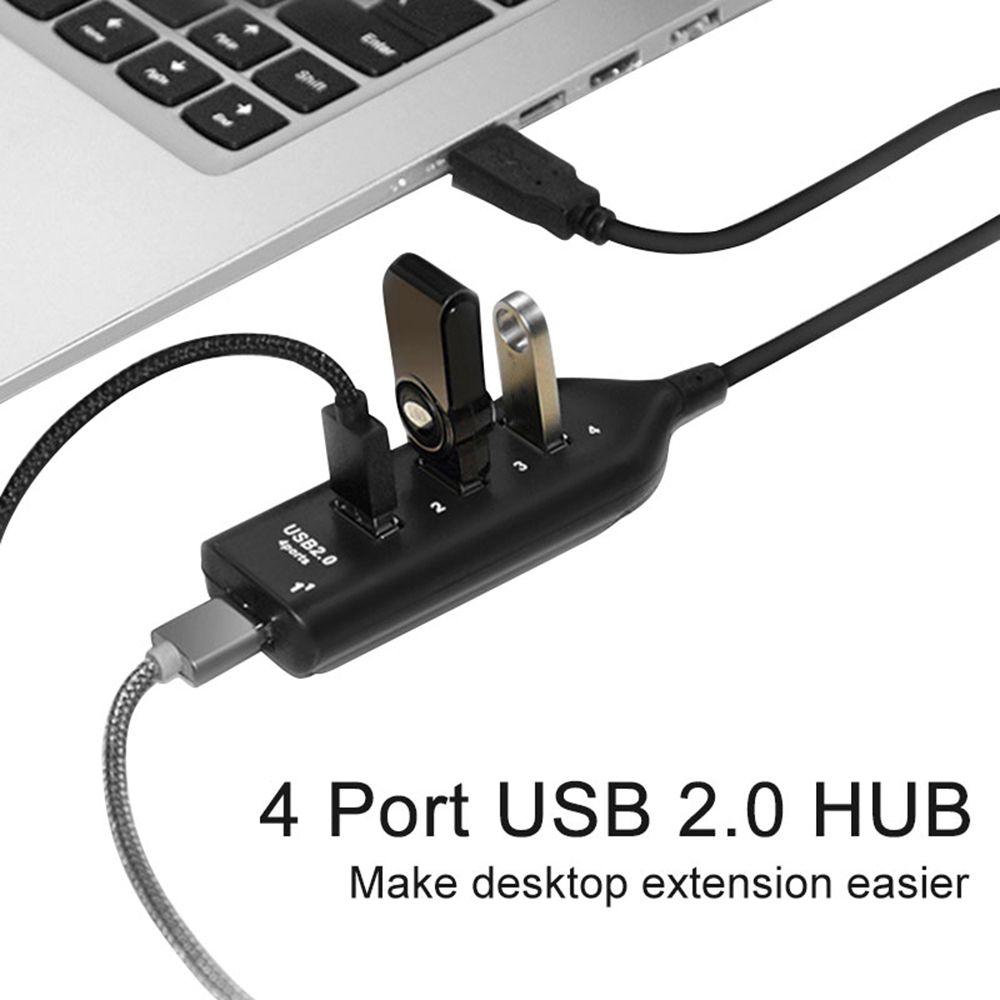 Portable Mini High Speed Laptop PC 4 Ports Multi Splitter Adapter USB 2.0 Hub