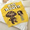 Movie B Big M Mouth Throw Soft Warm Flannel Fleece Throw Blanket for Sofa Bed Travel Home