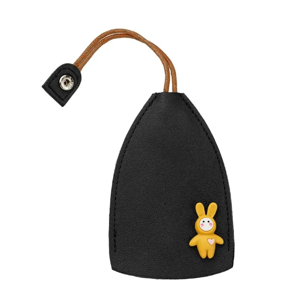 Милый выдвижной чехол для ключей от машины с изображением животных из мультфильма «Кролик, кошка», кошельки из искусственной кожи для ключей от машины, держатель для ключей от машины