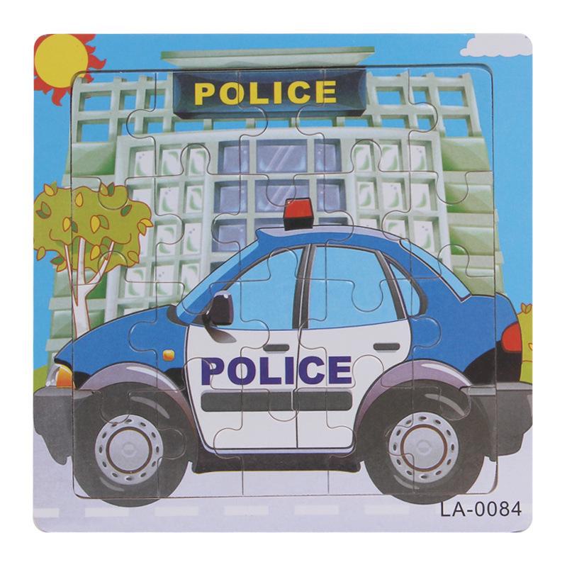 20-Piece Wooden Animal Cartoon Puzzle for Children Ages 3-7: Educational Early Learning Toy