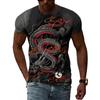 Summer Fashion Chinese Dragon Men T-shirts 3D Trend Casual Personality Cool Style Printing Tees Hip Hop O-neck Short Sleeve Tops