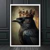Dark Academy Art Wall Poster Victoria Crow Witch Ghost Halloween Background Decoration Gothic Image Printing Canvas Painting
