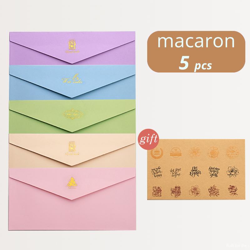 5 шт., винтажная подарочная бумага, конверт, бумага для письма с запечатывающими наклейками для открытки, поздравительной открытки, свадебного приглашения