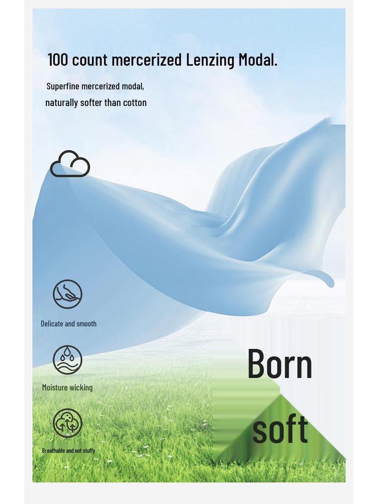 100% Modal Cooling A-Class Thin Summer Pajama Set for Women - Comfortable Homewear & Outdoor Wear