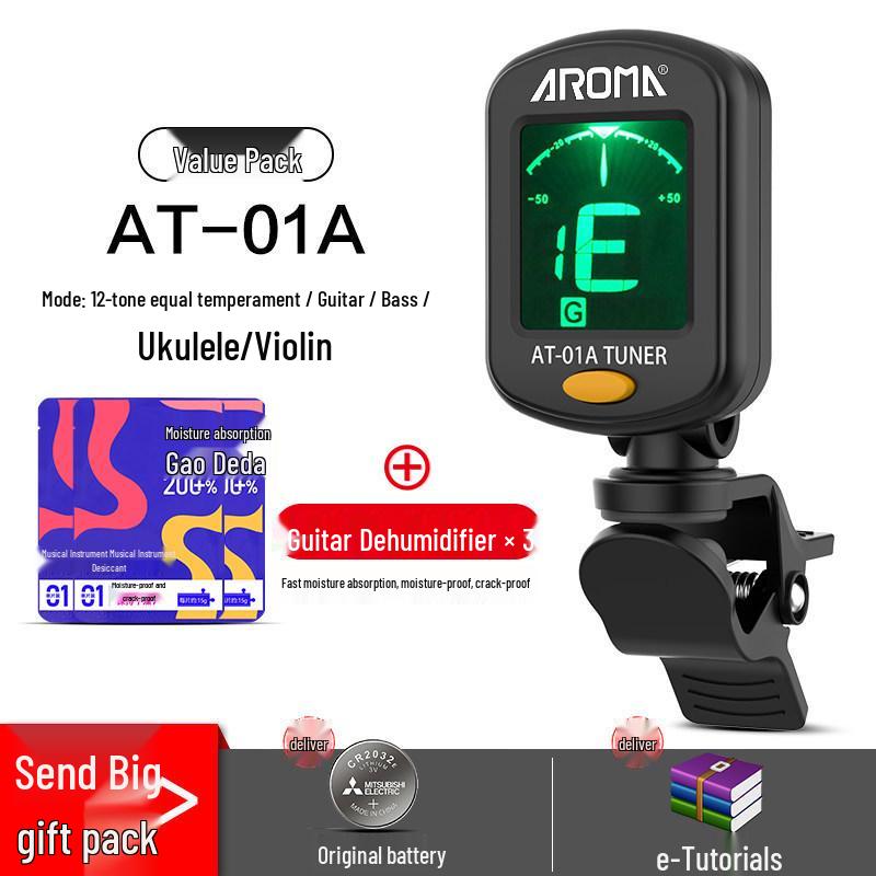 Универсальный электронный тюнер Anoma для гитары, укулеле и скрипки