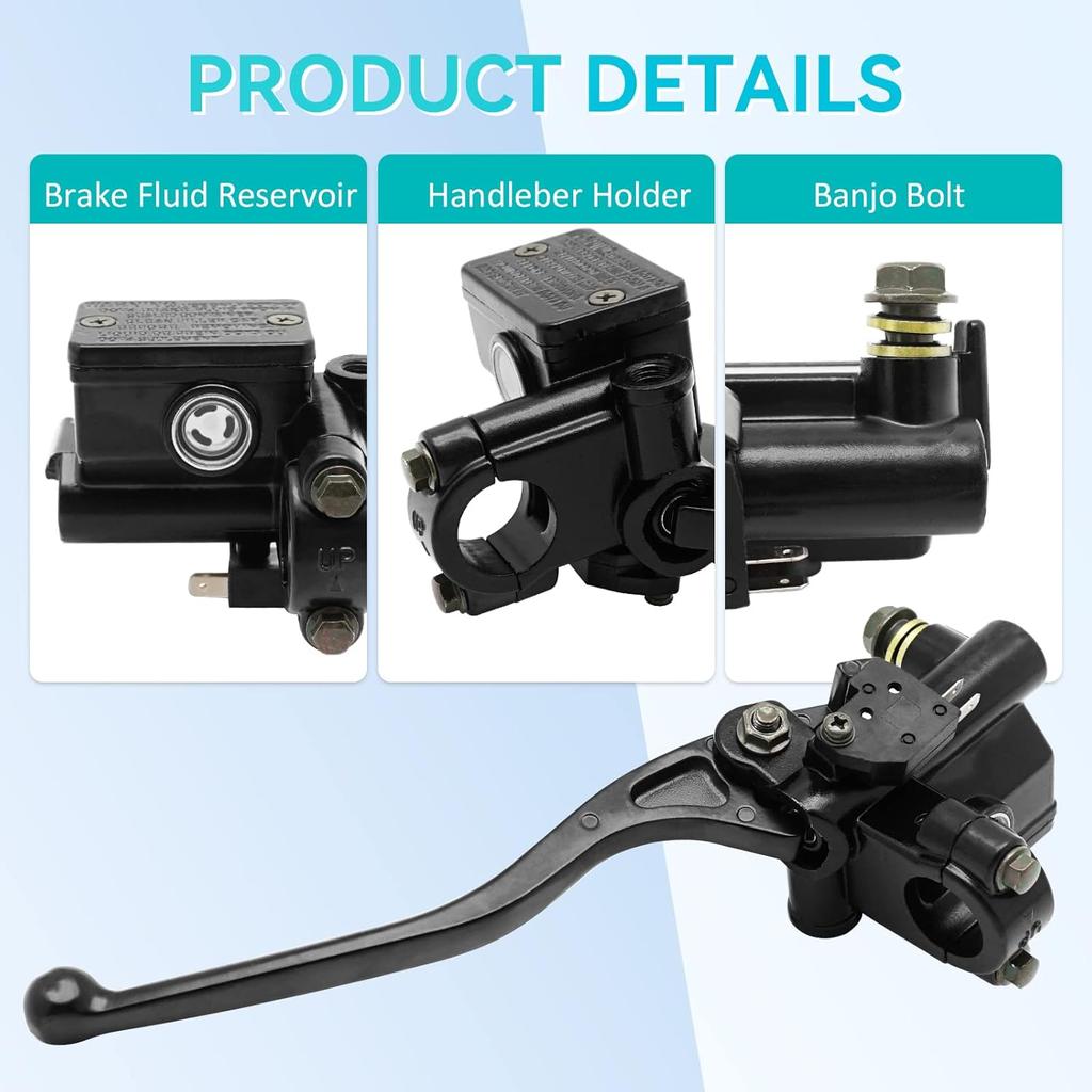 Передний главный тормозной цилиндр, совместимый с Honda TRX 200 250 300 350 420 500 520 ATC 200X 250R 350X OME#45510-HR3-305