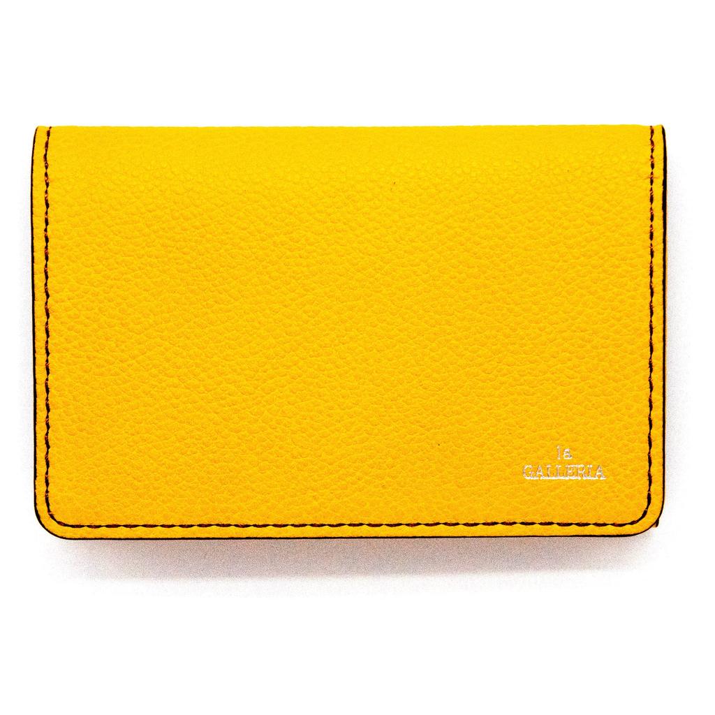 Generico Business Card Holder Aoki Bag 2621 Yellow X [la GALLERIA] ([60] Chocolate)