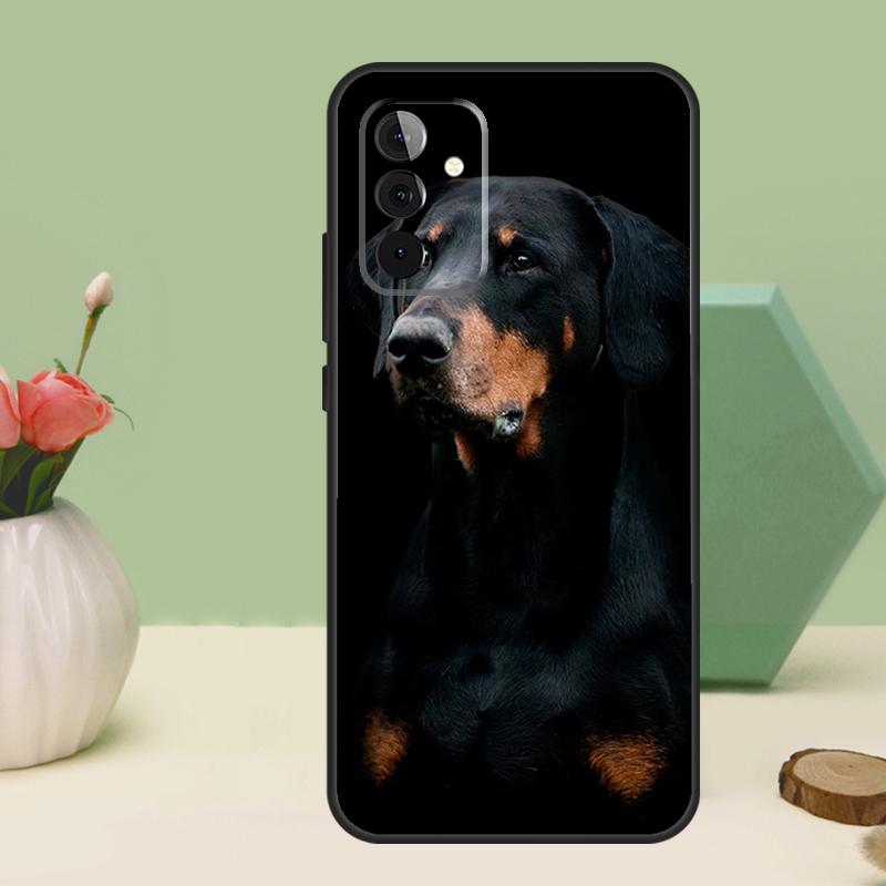 Чехол для Samsung Galaxy A26 A54 A34 A14 A52 A32 A12 A13 A33 A53 A15 A16 A36 A56 A06 A35 A55 с изображением собаки доберман
