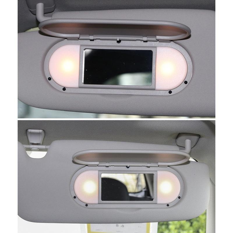 WO-Car Roof Sunvisor Sun Visor Makeup Mirror Glass Cover Light Lamp Cap Lid For-BMW Mini F54 F55 F56 F60 2015-