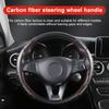 2pcs Carbon Fiber Non-Slip Steering Wheel Cover Car Accessories For Porsche Boxster Cayenne Panamera Macan Cayman 911 918 996 917 991
