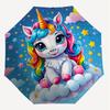 1PC Unicorn Cloud Umbrella-8-Rib Reinforced Portable Folding Travel Suitable for All Seasons Outdoor Daily Use Is an Ideal Choice -F389