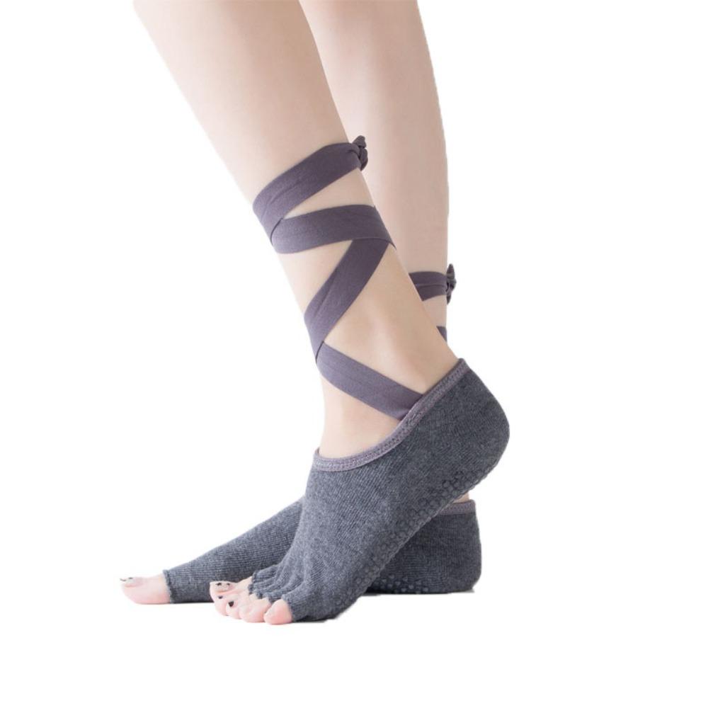 Dot Glue Pilates Socks Women Cotton Toe Yoga Socks Simple Five Fingers Socks Ballet