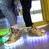 Boys Mesh Luminous Shoes Usb Rechargeable Waterproof Luminous Children's Shoes Fluorescent Shoes Baby Sports Lights Shoes for Girls and Boys