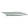 Electric Retractable Awning Green and White 4 x 3 m