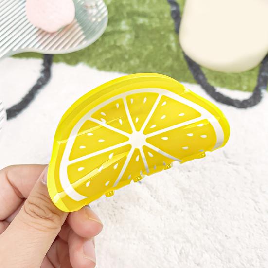 Women Clip Back Lemon Orange Watermelon Hair Head Hair Clamp Hair