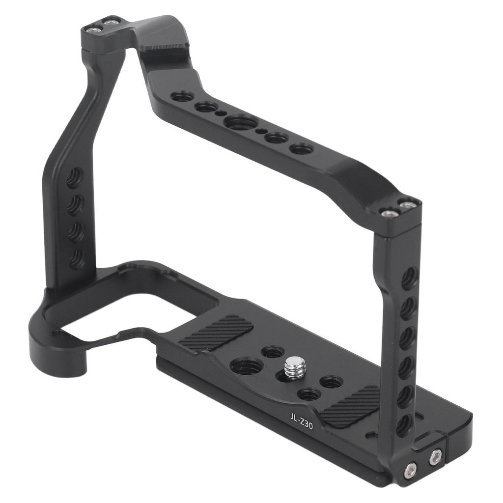 JLwin Camera Cage Aluminum Alloy 1 4 Inch 3 8 Inch Screws Cold Shoe Expansion for Arca Quick Release Hollow Design DSLR