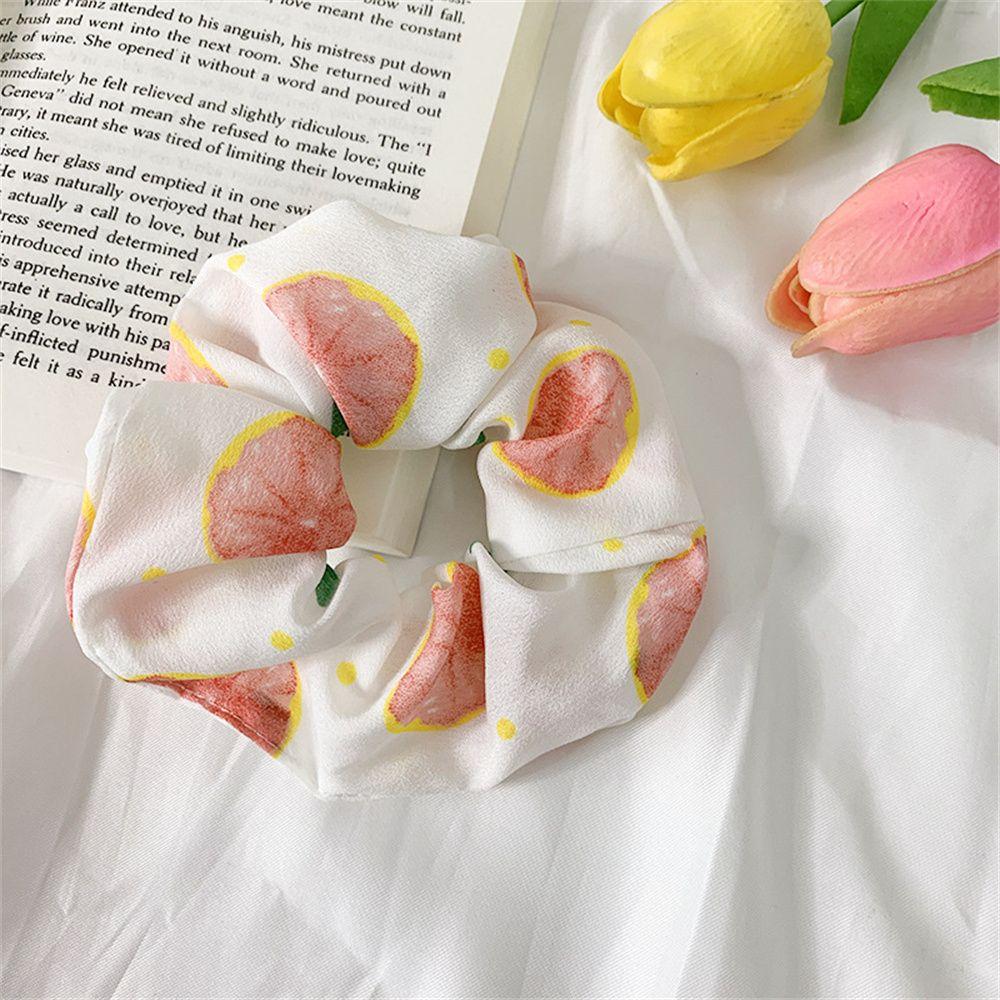 Girls Headwear Strawberry Hair Accessories Fruit Scrunchies Ponytail Holder Hairs Ties Hair Rope