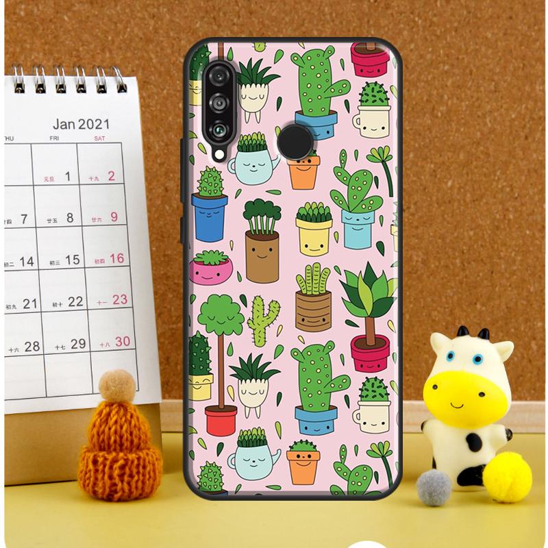 Cactus Succulent For Huawei Nova 12i 12s 7i 8i 11i 11 9 10 SE Y60 Y61 Y70 Y72 Y73 Y90 Y91 P30 P40 Lite Case