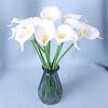 Yousheng 10 шт. Имитация каллы Реалистичный искусственный цветок Многоразовая искусственная калла с гибким стеблем для вазы Цветочная композиция Домашний декор