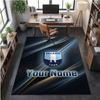 Crystal Velvet Rug Lazio FC Print Custom Name Text Floor Mat Home Decor