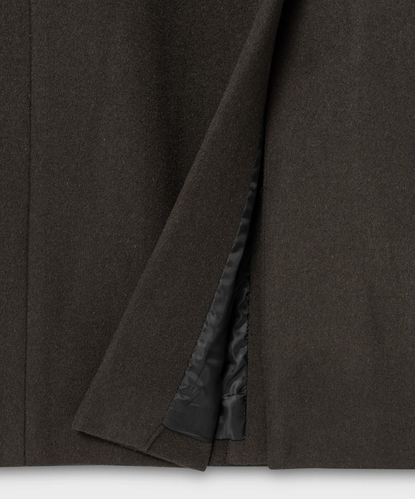 Nonblank [Nonblank X Fashion Planet] Single Long Coat_Dark Brown