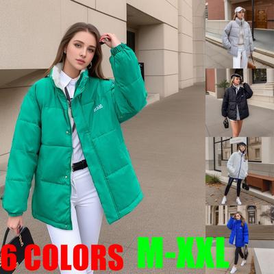 Женское зимнее короткое хлопковое пальто, двустороннее свободное хлопковое пальто с воротником-стойкой, бархатная теплая куртка из овечьей шерсти