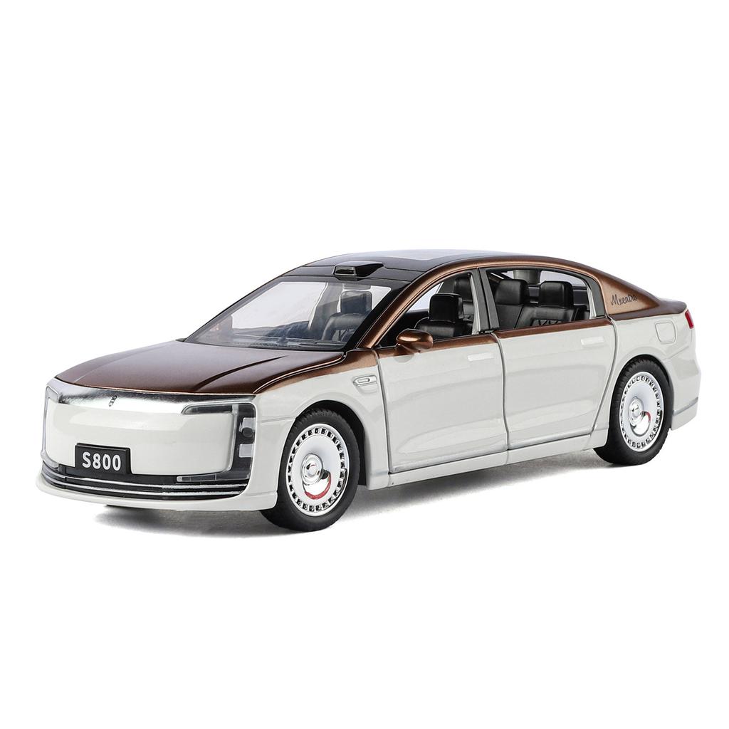 1/32 MAEXTRO S800 Сплав Luxy Модель Литьевой Металл Автомобиль на Новой Энергии Модель Автомобиля Высокая Симуляция Звук и Свет Игрушка Подарок для Детей