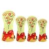Soft And Durable Golf Head Cover Pizza Pattern Wood Headcover Golf Club Protector  Driver Fairway