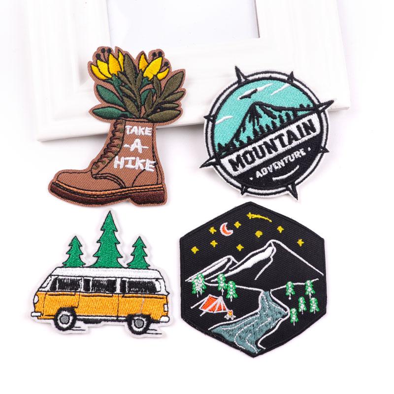 4 шт./упак. плавкая нашивка с вышивкой, гладильная нашивка для одежды, термоклеевые нашивки для курток, джинсов, рюкзак, гладильная нашивка для шитья