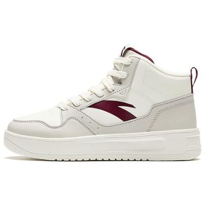 Повседневные удобные универсальные высокие кроссовки женские кроссовки белые красные 922448002Q-5