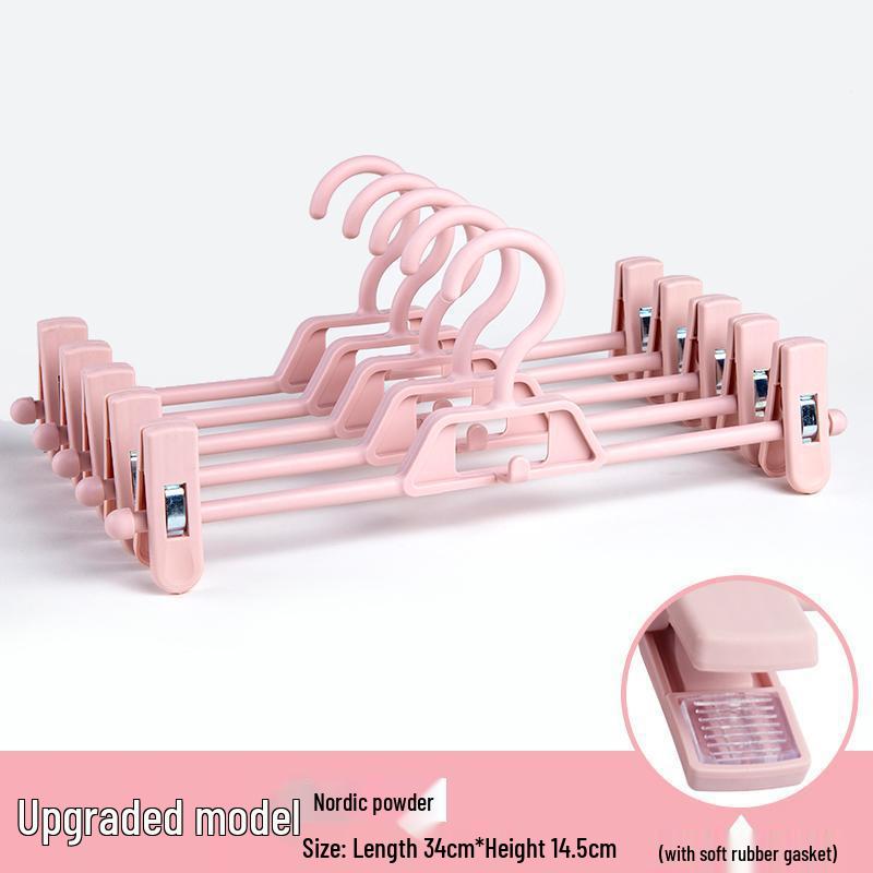 Nordic Style Non-Slip Telescopic Pants Hanger with Free Shipping