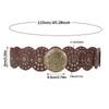 Western Style Disc Belt Y2K Wide Disc Belt Cowboy Wide Disc Belt Hollow Belt  for Women