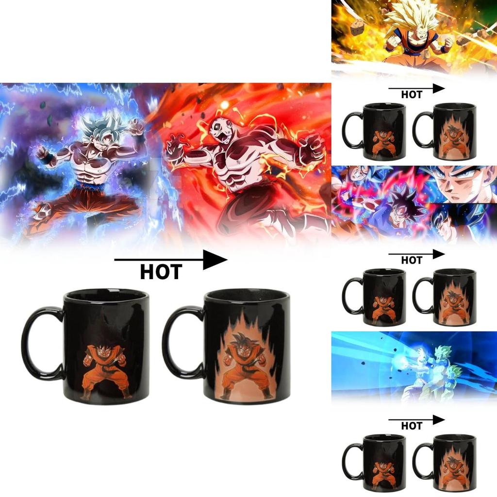 Керамическая кружка Dragon Ball Goku, меняющая цвет, для подарка и домашнего использования
