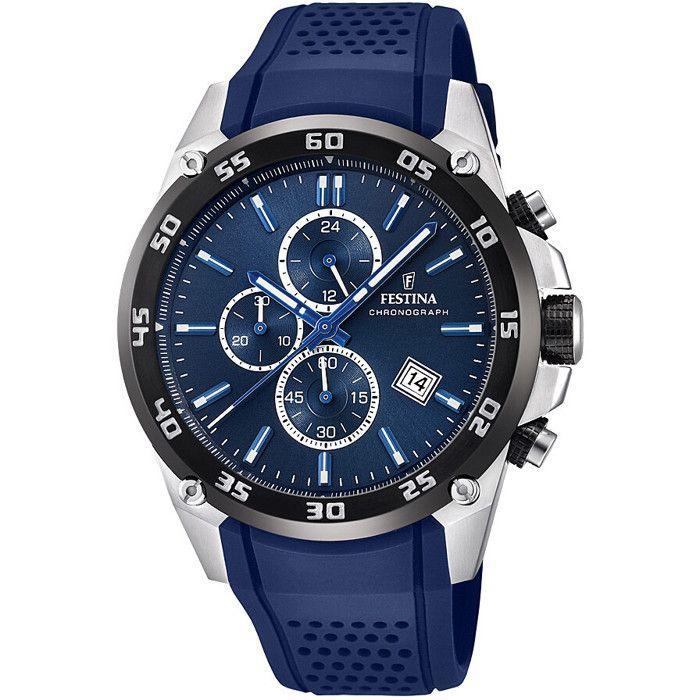 Montre - Festina - Originals F20330/2 - Chronographe - Résine - Bleu