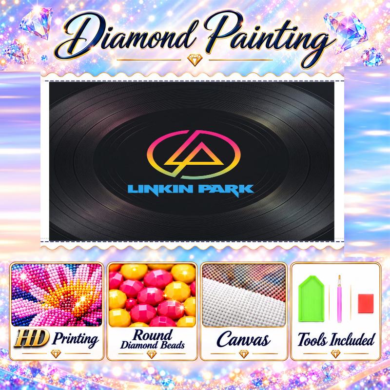 Linkin Park Diamond Painting Kit 5D Full Drill DIY Diamond Mosaic Wall Art Home Decor