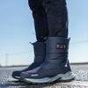Зимние мужские высокие ботинки 2025Новые зимние плюшевые теплые хлопковые ботинки для улицы Нескользящие ботинки на платформе для мужчин Повседневные ботинки