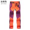 Men Women Windproof Warm Breathable Softshell Hiking Pants With Fleece Lining Outdoor Trekking Climbing Skiing