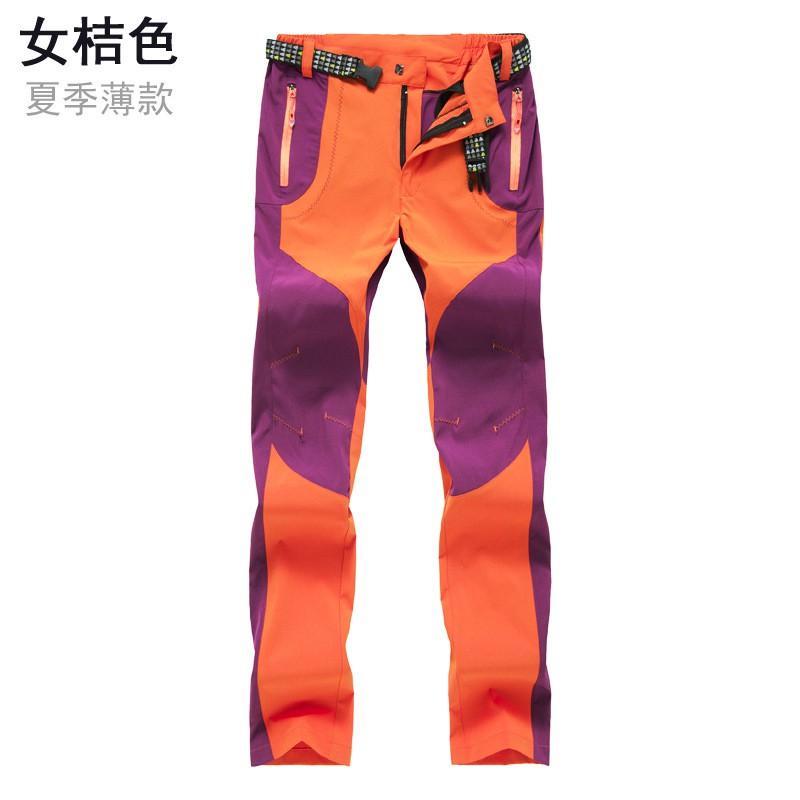 Men Women Windproof Warm Breathable Softshell Hiking Pants With Fleece Lining Outdoor Trekking Climbing Skiing