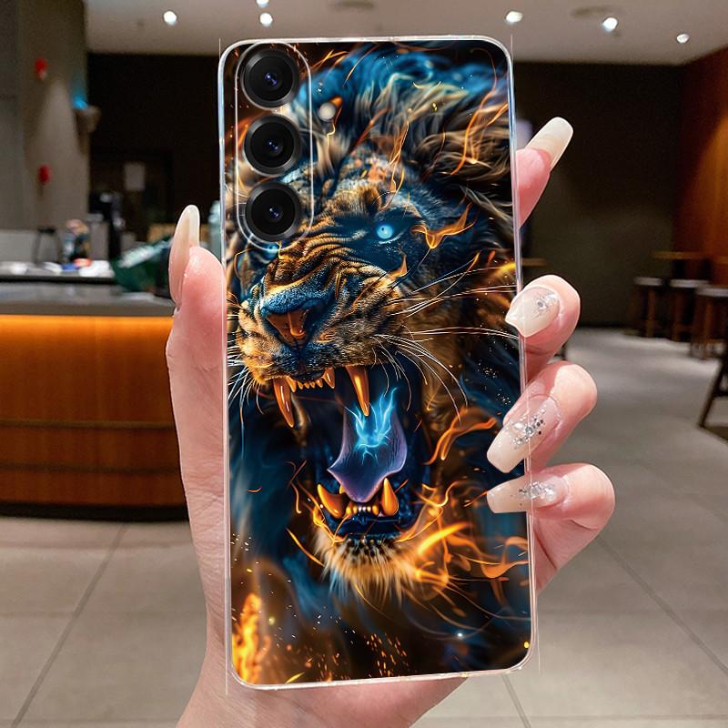 Чехол для телефона Samsung Galaxy A17 5G Силиконовый мягкий Роскошный Дракон Милый Крутой Для Мальчиков Девочек Задняя крышка Прозрачный Бампер Оболочка