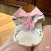 Pet dog vest cat loungewear cute princess style bow tie princess style small vest spring and autumn clothes