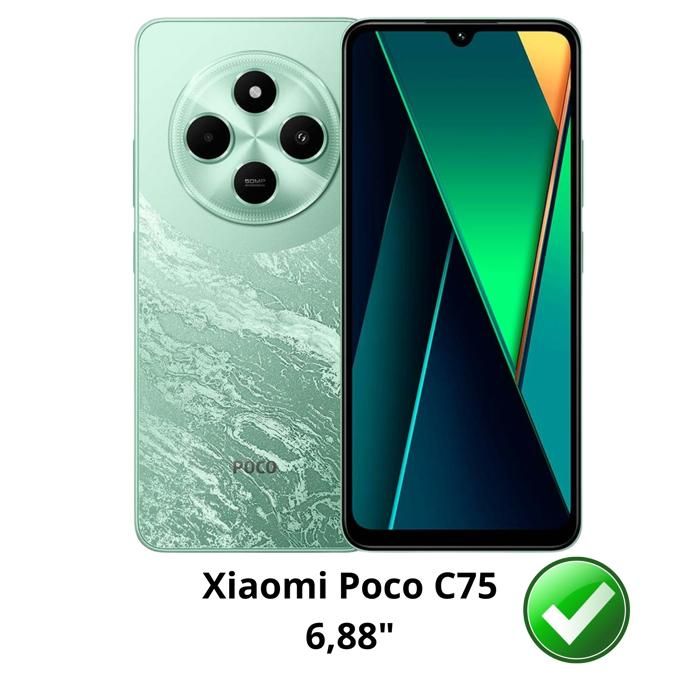 Coque pour Xiaomi Poco C75 - Antichoc Protection Silicone Souple Transparent Phonillico®