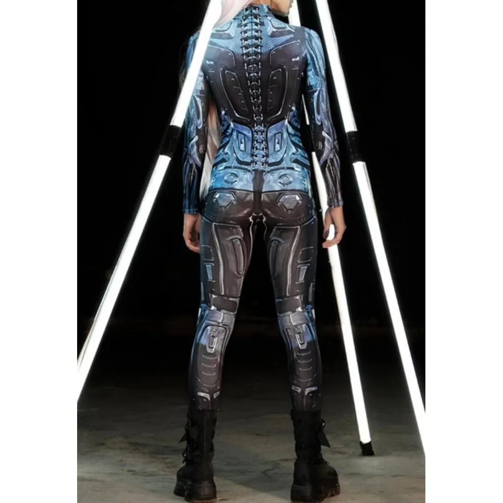 3D цифровая печать сценические костюмы для взрослых Хэллоуин мероприятия карнавал тематическая вечеринка косплей костюм ролевые игры комбинезон